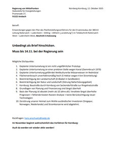 Ein Beispiel für eine Einwendung